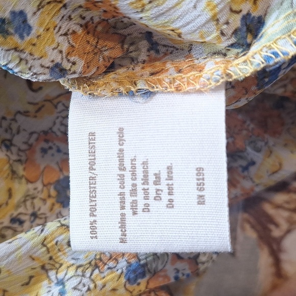 Decree floral baby doll blouse size large - Picture 11 of 11